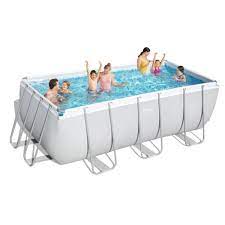 Intex pools rechteckig im angebot große auswahl viele bezahlmöglichkeiten jetzt bestellen & sparen! Bestway 56456 Oberirdischer Rechteckiger Pool Kaufland De