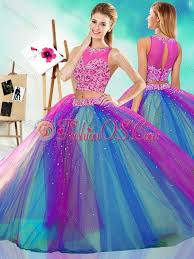 Rainbow Colored Big Puffy Detachable Quinceanera Skirt With See Through 278 68 Rainbow Dress Big Dresses Quinceanera Dresses