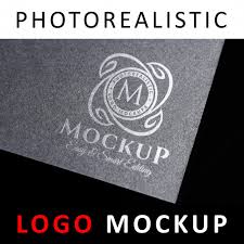 Download Logo Mockup Stamped Silver Logo On Dark Gray Card Psd Template Free Packaging Mockups For Designer Yellowimages Mockups