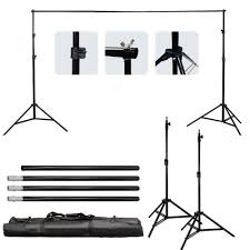 Background Support Stand Photo Backdrop Crossbar Kit Lighting Studio Tripod Set Video Backdrops Background For Photography Studio Backdrops