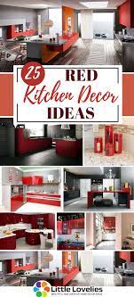 Oct 04, 2016 · red accents for modern kitchen design and decor, striped floor rug with white and red stripes, lids and apron in red colors a splash of red color looks striking. 25 Red Kitchen Decor Ideas Decorating Tips For Red Colored Kitchens