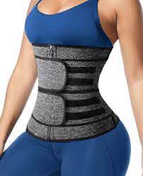 Buy Sweat Waist Trainer For Women Men Neoprene 2 Straps Zipper Waist Trimmer Sauna Belt Workout Waist Trainer Back Support Belt Online In Indonesia B095lnzwsk