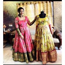 Indian weddings are usually a 2 to 10 day affair with a various events and two of the best parts are dressing up to kill and dancing away to glory. Telugu Wedding Special Beautiful Silk South Indian Gown
