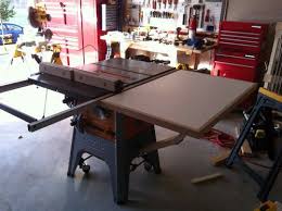 Ridgid R4512 Ts Shop Built Folding Outfeed Table Router Insert By Nwbusa Lumberjo Woodworking Table Saw Tablesaw Outfeed Table Woodworking Shop Layout