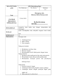 Text of sop imunisasi campak. Doc Sop Nadia Kk Rachmat Putra Academia Edu