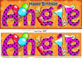 # birthday # happy birthday # the office. Large Dl Happy Birthday Angie 3d Decoupage Cup847585 359 Craftsuprint