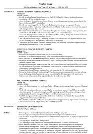 They require someone who uses financial analysis to facilitate change by working closely with, or providing a service to, a number of different departments. Business Partner Finance Resume Samples Velvet Jobs