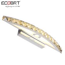 Aliexpress Com Buy Ecobrt 10w Waterproof Led Bathroom Vanity Crystal Wall Light Mirror Light Fixt Crystal Bathroom Lighting Crystal Wall Lighting Mirror Lamp