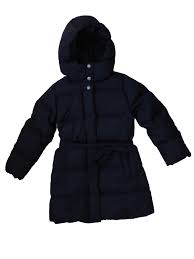 Details About Jcrew Crewcuts Girls Tie Front Puffer Jacket Coat Outerwear F7072 128 Navy 3