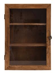 Maybe you would like to learn more about one of these? Creative Co Op 24 H Mango Wood Cabinet With 2 Shelves Glass Door With Hook Eye Lock Hangs Or Sits Walmart Com Walmart Com