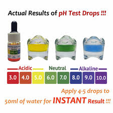 ph reagent test drops water ph color chart ph drop checker