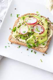 This Little Slice Of Avocado Toast Heaven Is Perfect For A Mid Day Snack Or Easy Lunch It I Delicious Healthy Lunch Recipes Yummy Healthy Snacks Avocado Toast