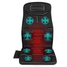 Naipo Back Massager Massage Chair Vibrating Car Seat Cushion For Back Neck And Thigh With 8 Motor Vibrations 4 Modes 3 Massage Chair Car Seat Cushion Massage