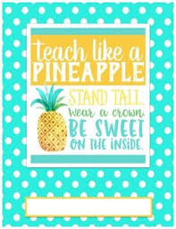 This Pineapple Binder Cover With The Quote Teach Like A Pineapple Will Add To Your Lesson Planning Bind Lesson Plan Binder Binder Covers Classroom Decor