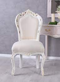 Stuhl barock weiß barocke stühle günstig online kaufen ladenzeile stuhl barock mahagoni shabby weiß produkt leider nicht mehr verfügbar barockstil stuhl samt produkt leider nicht mehr verfügbar. Esszimmerstuhl Barock Stuhl Weiss Barocksessel Holzstuhl Shabby Salonstuhl Antik Ebay