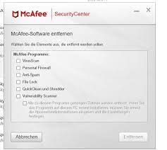 Mein neuer rechner von dell hatte bereits eine probeversion des msc vorinstalliert. Man Hat Mir Mcafee Installiert Wie Kann Man Wieder Desinstallieren