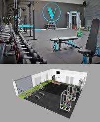3d Gym Design And Bespoke Finished Gym In One Case Study Slate Grey And Turquoise Finishes On The Custom Branded Gym Design Gym Interior Fitness Center Design