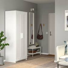 Brimnes White Wardrobe With 2 Doors 78x190 Cm Ikea In 2020 Brimnes Wardrobe Ikea Brimnes Wardrobe Brimnes