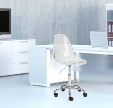 Mainstays Acrylic And Metal Rolling Office Chair Silver Walmart Com Rolling Office Chair Office Chairs Walmart Home Office Chairs
