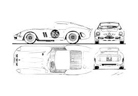 The fifth 250 gto built by ferrari, chassis 3451gt was sold to italian gentleman racer pietro ferraro. Download Drawing Ferrari 250 Gto Coupe 1962 In Ai Pdf Png Svg Formats