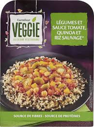 We did not find results for: Legumes Et Sauce Tomate Quinoa Et Riz Sauvage Carrefour Veggie 300g