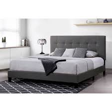 Do you think bed frames without headboard appears to be like nice? Urhomepro Modern Platform Bed Frame With Headboard Bed Frame King Size With Wood Slats Support Upholstered Furniture For Bedroom Capability Of 500 Lb No Box Spring Needed 81 X78 X45 Q6272 Walmart Com