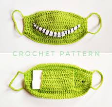These face masks only use basic materials, and they are easy to make. Crochet Pattern For The Face Mask Crochet Face Mask With Etsy Crochet Faces Crochet Crochet Patterns