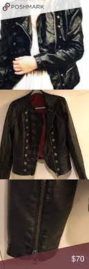Free People Faux Leather Jacket New Without Tag Military Style Jackets Military Fashion Clothes Design