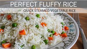 Create our delicious and easy to follow recipe for sinangag with knorr savorrich chicken. Simple Steamed Vegetable Rice Recipe How To Make Perfect Fluffy Rice Vegan Recipe Youtube
