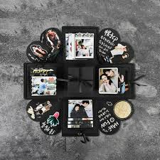 Surprise Love Box Storage Valentine Lovely Couple Pair Husband Wife Explosion Surprise Box Ideas O Explosion Box Scrapbook Explosion Box Exploding Gift Box
