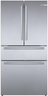 Aj madison offers 100+ premium appliance brands, sold and serviced by experienced, factory trained appliance experts. Bosch B36cl80sns 36 Inch Counter Depth French Door Smart Refrigerator With Home Connect Dual Freezer Drawers Ice Maker Touch Control Panel Recessed Led Light Vitafreshpro Dual Evaporators Multiairflow And Humidity Controlled Drawers Standard