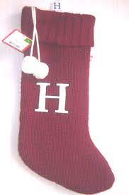Maybe you would like to learn more about one of these? Christmas Stocking Monogram Letter H Red Knit 051031847 9 99 Mic S Market From My Door To Yours