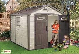 abri de jardin en pvc et resine