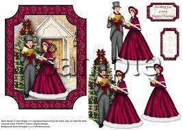 Or browse from thousands of free images right in adobe spark. Vintage Christmas Carollers Card Topper Decoupage Digital Download