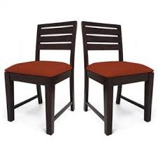 Buy Oliver Dining Chair Set Of 2 Online In India At Wooden Street Comes In Mahogany Finish With High Qu Dining Chairs Wooden Dining Chairs Dining Chairs Buy