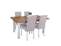 Free shipping on most items. Scandinavian 5 Piece Dining Room Furniture Set Table And 4 Chairs White Oak Grey Impact Furniture