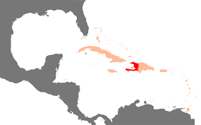 El tono de color del país corresponde a la magnitud del indicador. Atlas Of Haiti Wikimedia Commons