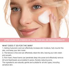 HMPEAIIY Face for Sensitive Skin for Women 5 In 1 Cleansing Face Wash For  Sensitive Skin Water Based Cleanser Natural Foaming Cleaner Skin Care  Cleansing Foam 60ml Cleansing Water