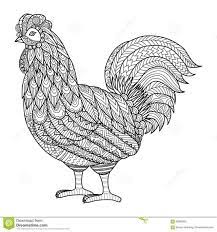 Rooster coloring page from chicken category. Pin On Adult Coloring Pages