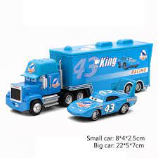 Disney Pixar Cars 2 Toys 2pcs Lightning Mcqueen City Construction Mack Truck The King 1 55 Diecast Metal Modle Figures For Kids Kid Shop Global Kids Baby Disney