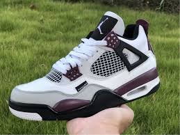 This air jordan 4 psg features a white and grey base with bordeaux accents and black detailing. New Air Jordan 4 Psg Paris Saint Germain Bordeaux 2020 Air Jordans Jordan 4 Jordans