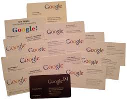 A visiting/business card is a unique marketing strategy used to promote the business in the market. Lots Of Old Google Business Cards