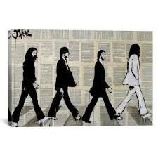 Icanvas The Crossing Of Abbey Road By Loui Jover Canvas Wall Art Multi Jover Loui Jover Loui Jover Art