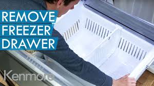 how to remove freezer drawer kenmore
