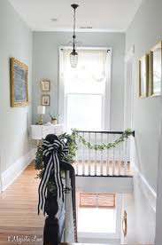 The front of the scaffold has no legs and lies on a higher step.the back of the scaffold has a 2x4 leg on each side and are braced so they don't splay or. How To Easily Paint Ceilings And Stairwells Without Ladders Or Scaffolding 11 Magnolia Lane