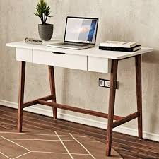 Another way to make the tabletop is with a single sheet of wood. Decornation Zane Wooden Study Table Desk Reading Table Writing Desk For Home And Office Made Of Mdf Solid Wood Whi Wooden Study Table Home Desk Study Table