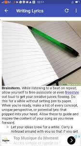 It isn't all about the lyrics but it is also about the rhythm and the hook section of songs are usually 8 bars, so try to write a 4 bar hook that repeats itself over again for the remaining 4 bars. How To Write A Rap Song For Android Apk Download
