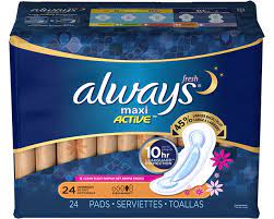 Always Fresh Maxi Pads Overnight With Flexi Wings Always Maxi Pad Always Maxi Always Maxi Pads