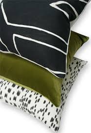 Graffito Onyx And Cream In 2020 Living Room Green Green Velvet Pillow Olive Green Pillow