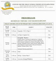 Cbse rescheduled board exam date sheet for class 10th 2020 (north east, delhi only). Icse Class 10 Isc Class 12 Exam Date Sheet Released Read Here For Complete Information My Exam Edublog Of Allen Career Institute